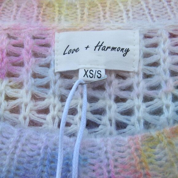 Love + Harmony Ombre Tie-Dye Rainbow Sweater - Picture 3 of 5